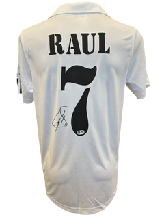 RAUL GONZALEZ SIGNED 2001/02 REAL MADRID SHIRT SPAIN LEGEND (ACG CERT AG17250)-1