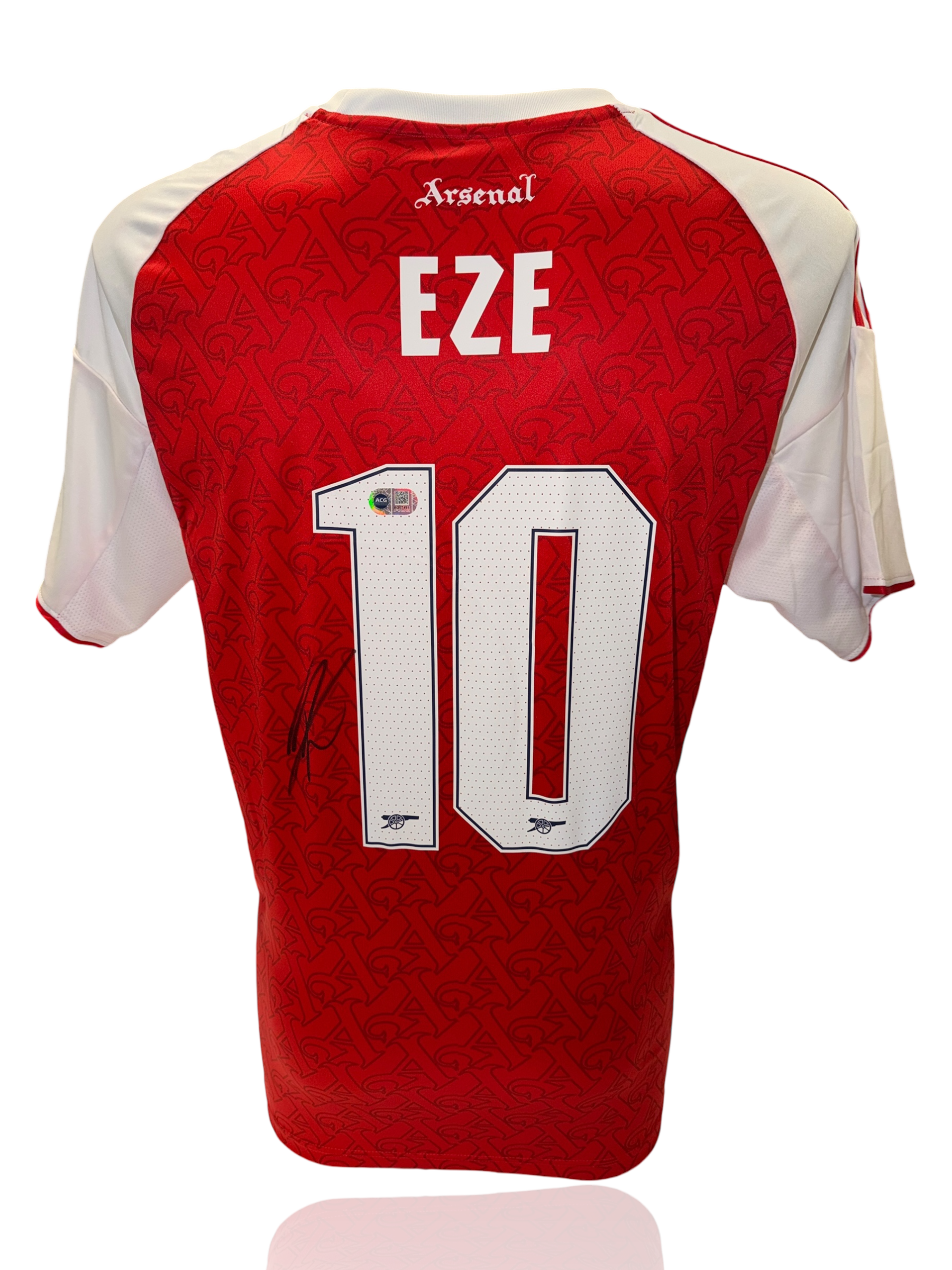 EBERECHI EZE SIGNED 2025/26 ARSENAL FC HOME SHIRT (ACG CERT AG17491)