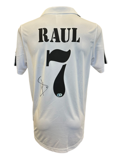 RAUL GONZALEZ SIGNED 2001/02 REAL MADRID SHIRT SPAIN LEGEND (ACG CERT AG17249)-1