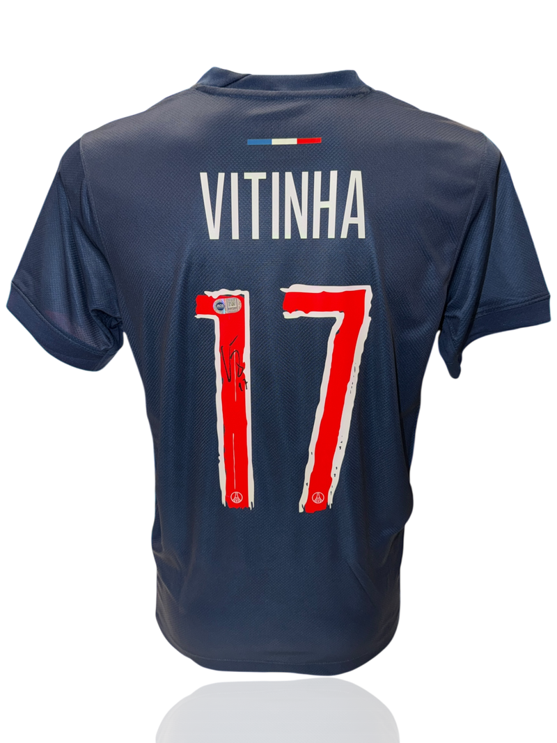 VITINHA SIGNED 2024/25 PARIS SAINT-GERMAIN PSG UCL HOME SHIRT (ACG CERT AG17490)-1