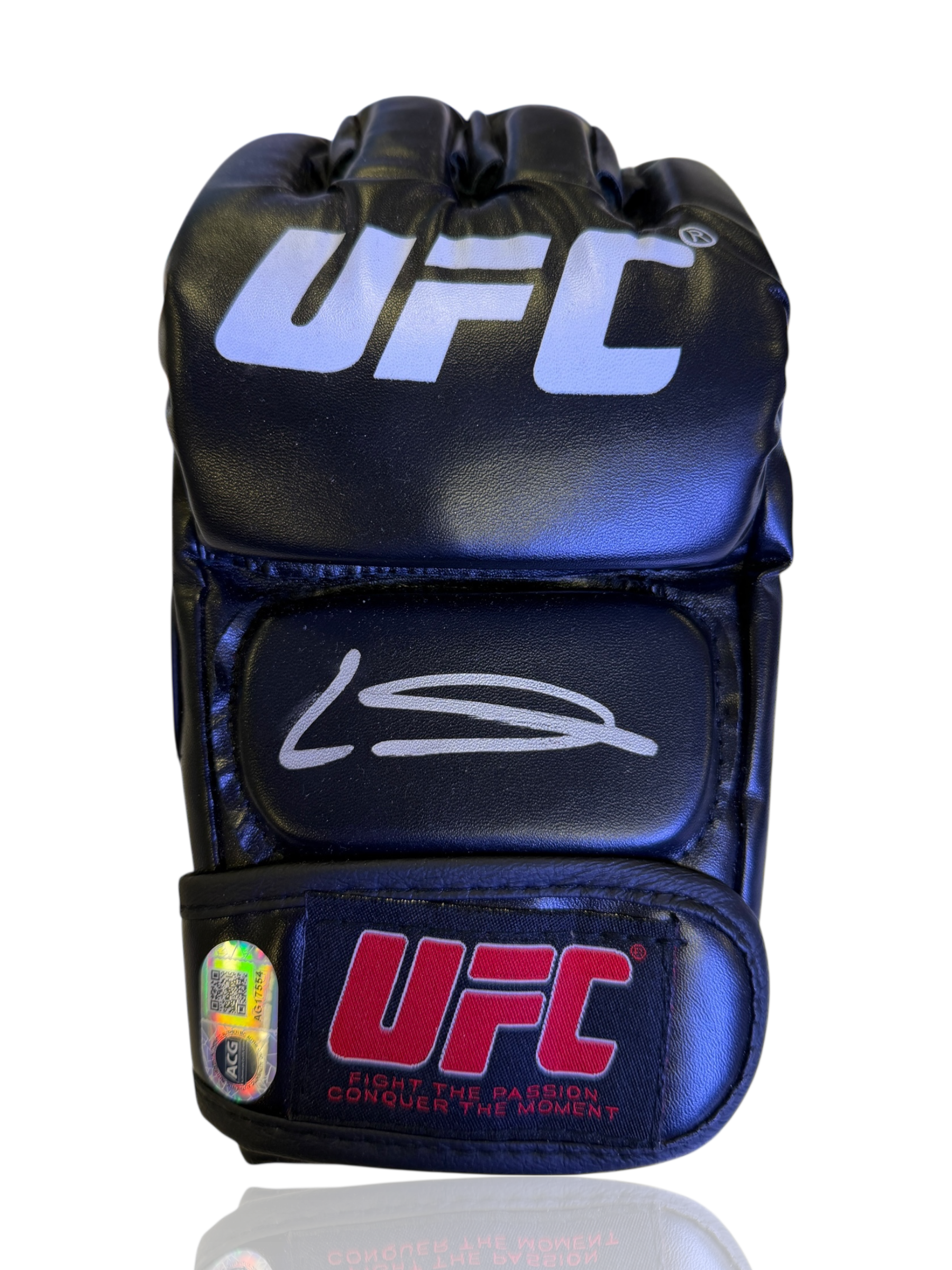 LEON 'ROCKY' EDWARDS SIGNED UFC AUTOGRAPH FIGHT GLOVE (ACG CERT AG17554)