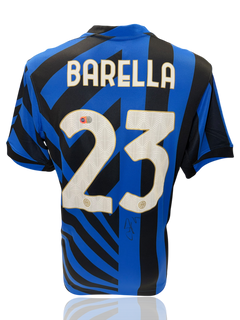NICOLO BARELLA SIGNED 2024/25 INTER MILAN HOME SHIRT BARELLA 23 (ACG CERT AG17599)-1