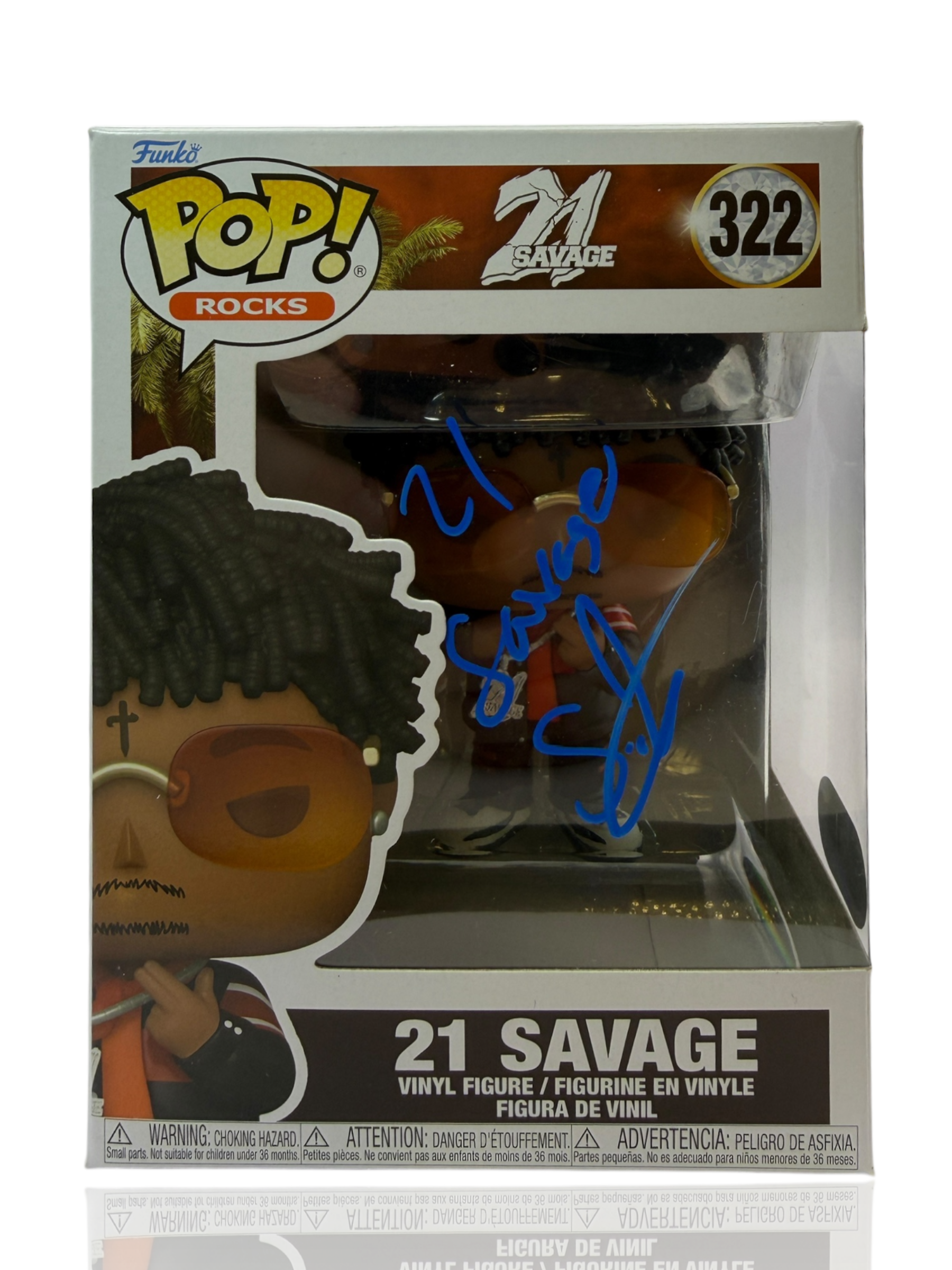 21 SAVAGE SIGNED RAPPER FUNKO POP! #322 (ACG CERT AG17670)