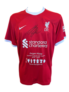 JURGEN KLOPP SIGNED 2023/24 LIVERPOOL FC HONOURS SHIRT (ACG CERT AG17219)-1