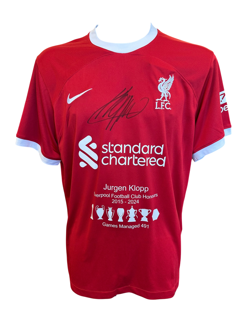 JURGEN KLOPP SIGNED 2023/24 LIVERPOOL FC HONOURS SHIRT (ACG CERT AG17219)-1
