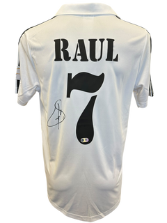 RAUL GONZALEZ SIGNED 2001/02 REAL MADRID SHIRT SPAIN LEGEND (ACG CERT AG17248)-1