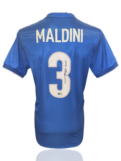 PAOLO MALDINI SIGNED ITALY WORLD CUP 1998 HOME SHIRT (ACG CERT AG17397)-1