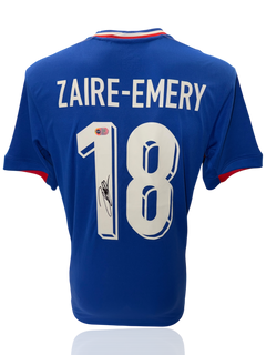 WARREN ZAIRE-EMERY SIGNED FRANCE EURO 2024 HOME SHIRT (ACG CERT AG17489)-1