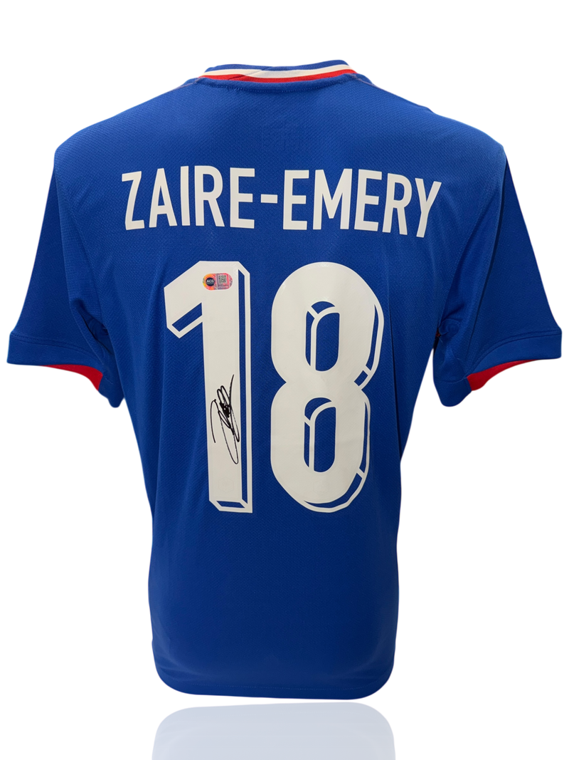 WARREN ZAIRE-EMERY SIGNED FRANCE EURO 2024 HOME SHIRT (ACG CERT AG17489)-1