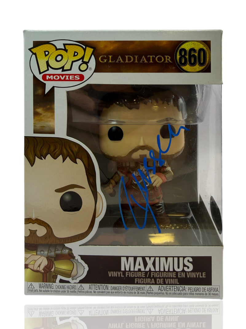 RUSSELL CROWE SIGNED MAXIMUS GLADIATOR #860 FUNKO POP! (ACG AG17671)-1