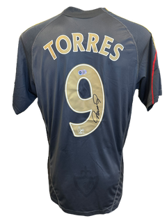 FERNANDO TORRES SIGNED LIVERPOOL 2009/10 AWAY SHIRT (ACG CERT AG17244)-1