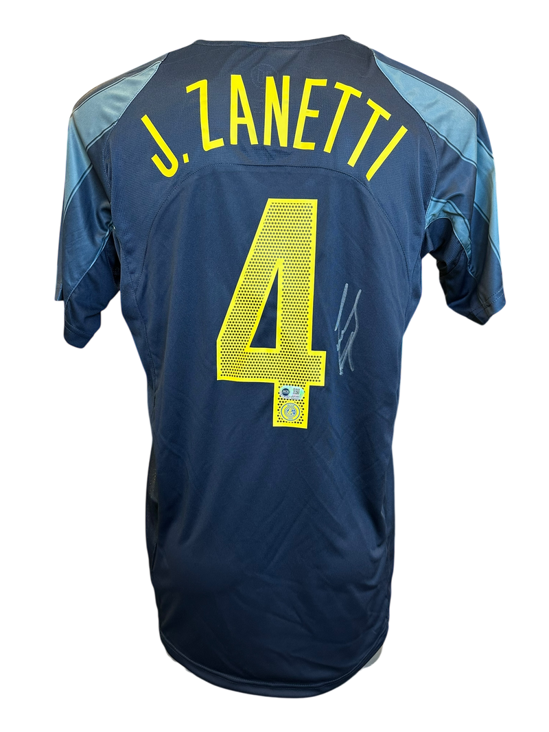 JAVIER ZANETTI SIGNED INTER MILAN 2004/05 AWAY SHIRT (ACG CERT AG17291)-1