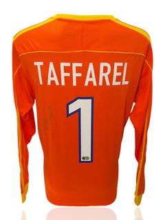 CLAUDIO TAFFAREL SIGNED BRAZIL 1998 WORLD CUP AWAY SHIRT (ACG CERT AG17485)-1