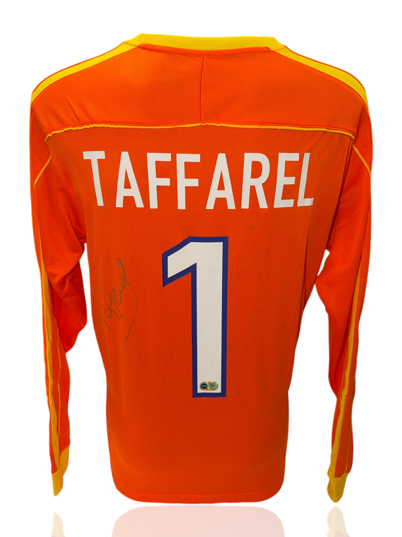 CLAUDIO TAFFAREL SIGNED BRAZIL 1998 WORLD CUP AWAY SHIRT (ACG CERT AG17485)-1