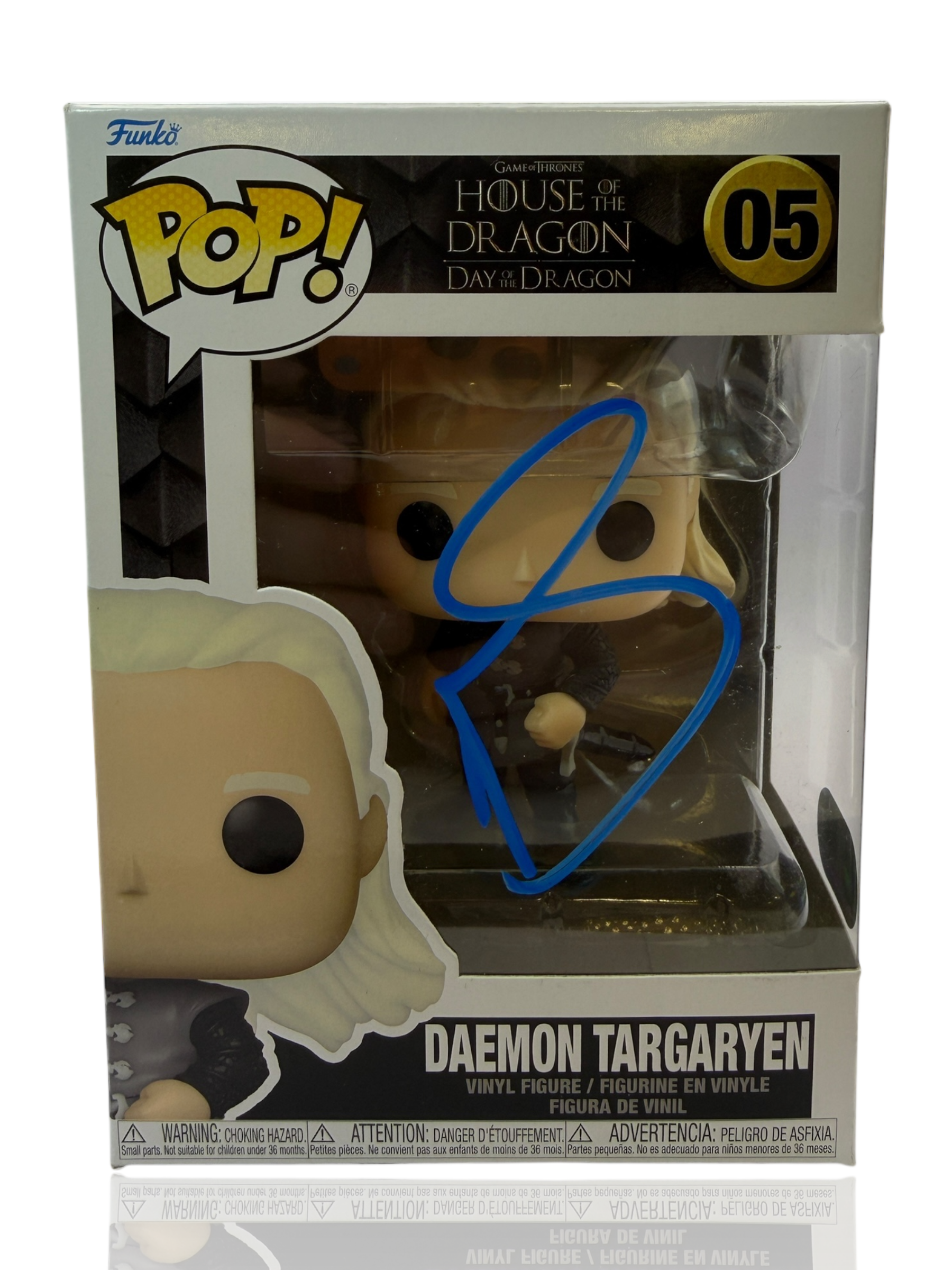 MATT SMITH SIGNED HOUSE OF DRAGONS DAEMON TARGARYEN FUNKO POP! #05 (ACG CERT AG17676)-1