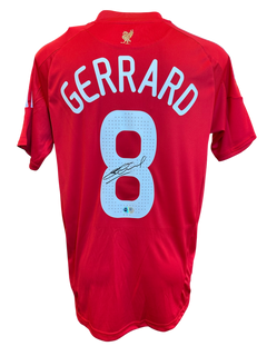 STEVEN GERRARD SIGNED LIVERPOOL FC 2008/10 HOME SHIRT (ACG CERT AG17195)-1