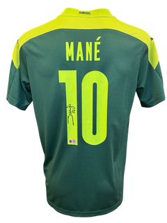 SADIO MANE SIGNED SENEGAL AFCON 2021 WINNERS HOME SHIRT (ACG CERT AG17243)-1