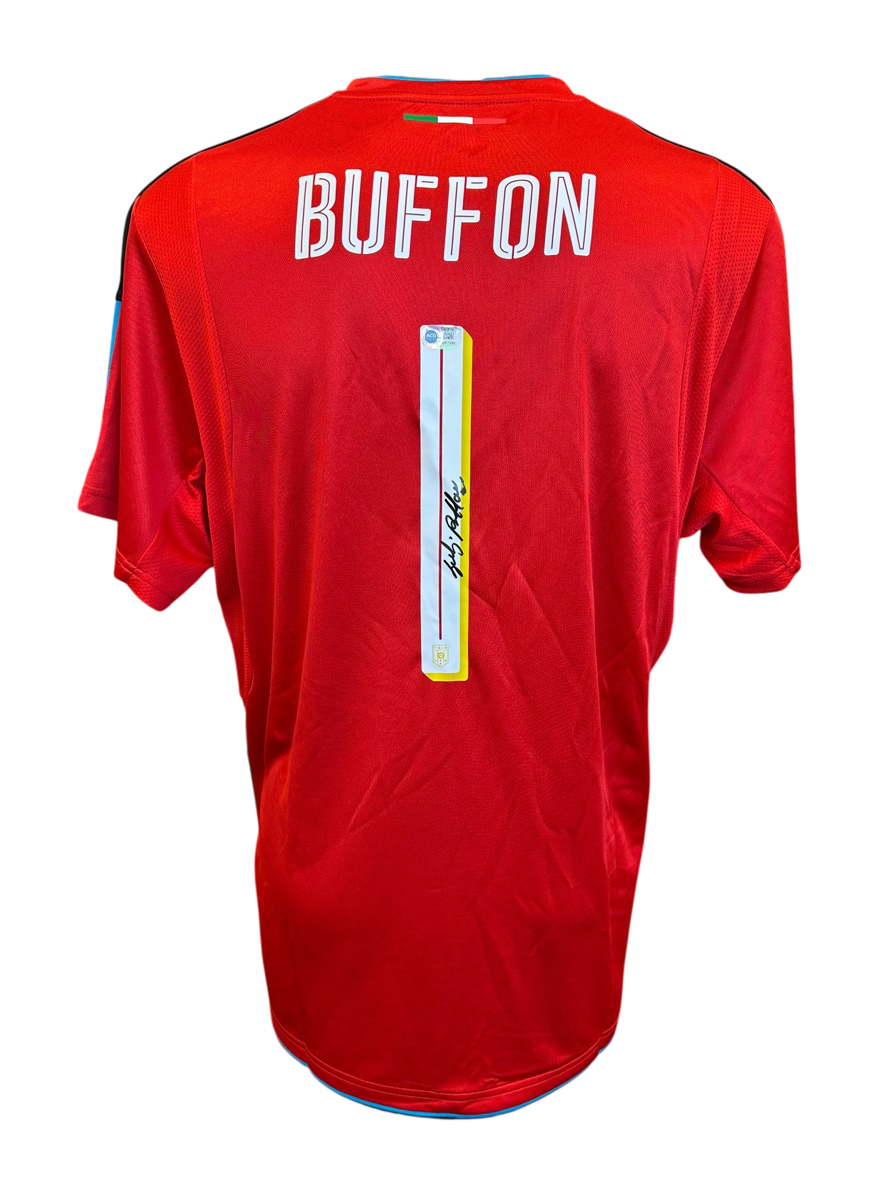 GIANLUIGI BUFFON SIGNED 2016 ITALY GOALKEEPER SHIRT (ACG CERT AG17292)