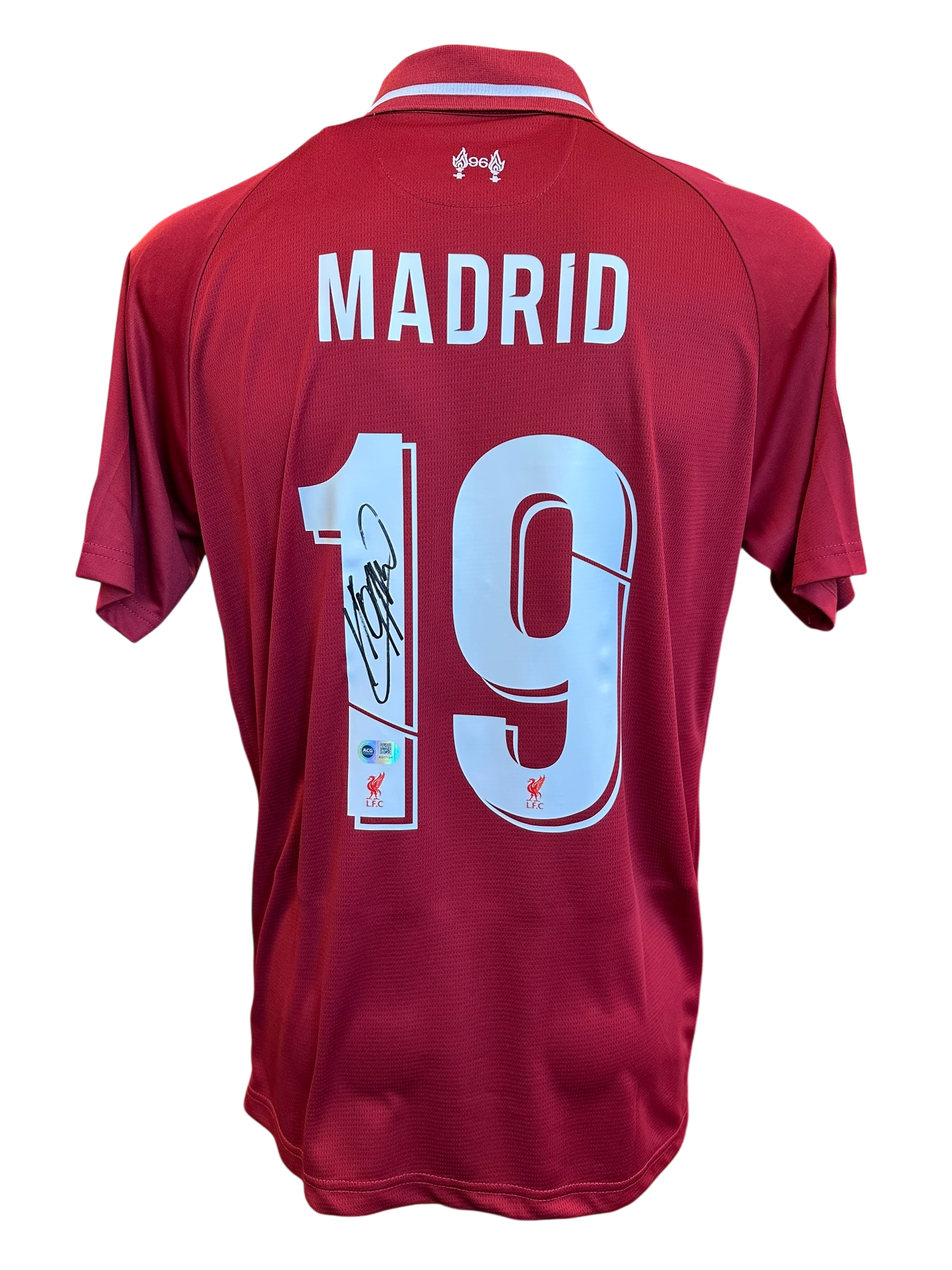 JURGEN KLOPP SIGNED 2018/19 LFC MADRID 19 UCL FINAL SHIRT (ACG CERT AG17194)