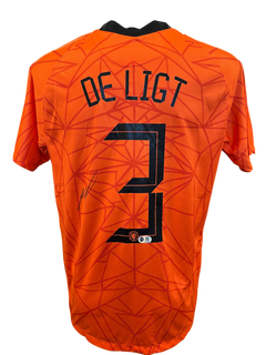 MATTHIJS DE LIGT SIGNED NETHERLANDS HOLLAND 2021/22 HOME SHIRT (ACG CERT AG17242)-1