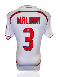 PAOLO MALDINI SIGNED AC MILAN 2007 AWAY SHIRT (ACG CERT AG17394)-1