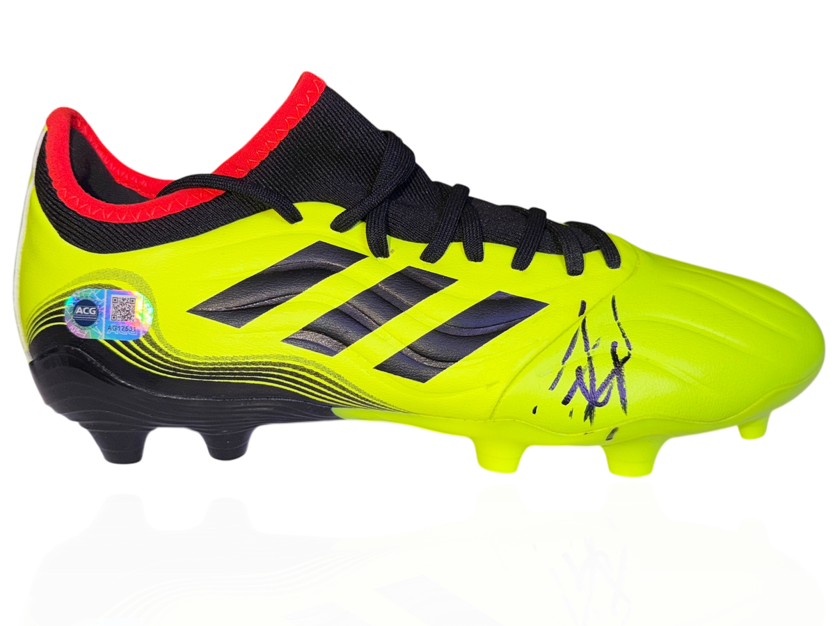JAVIER ZANETTI SIGNED ADIDAS FOOTBALL BOOT INTER MILAN LEGEND (ACG CERT AG17531)-1