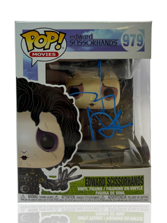 JOHNNY DEPP SIGNED EDWARD SCISSORHANDS FUNKO POP! #979 (ACG CERT AG17678)-1
