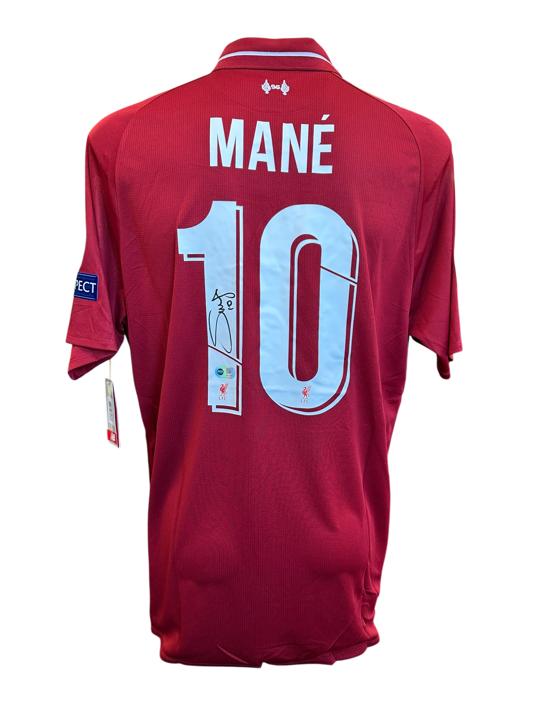 SADIO MANE SIGNED LIVERPOOL FC 2018/19 UCL FINAL MADRID SHIRT (ACG CERT AG17193)