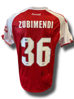 MARTIN ZUBIMENDI SIGNED ARSENAL FC 2025/26 HOME SHIRT (ACG CERT AG16579)-1