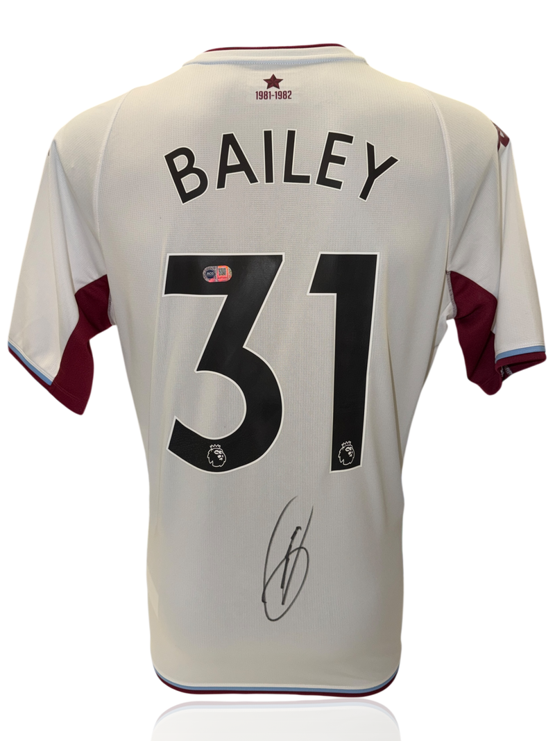 LEON BAILEY SIGNED 21/22 ASTON VILLA AWAY SHIRT (ACG CERT AG17481)-1