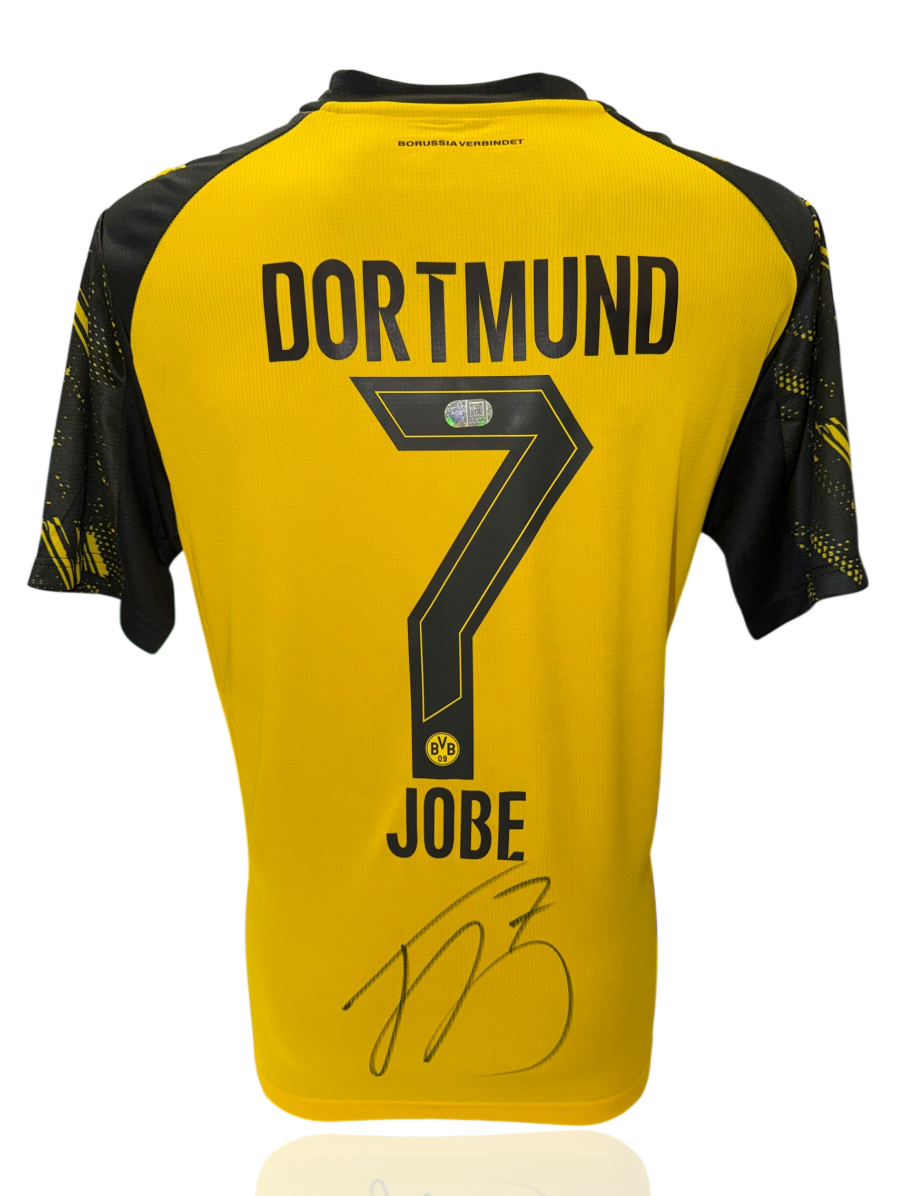JOBE BELLINGHAM SIGNED 25/26 BORUSSIA DORTMUND HOME SHIRT (ACG CERT AG17480)