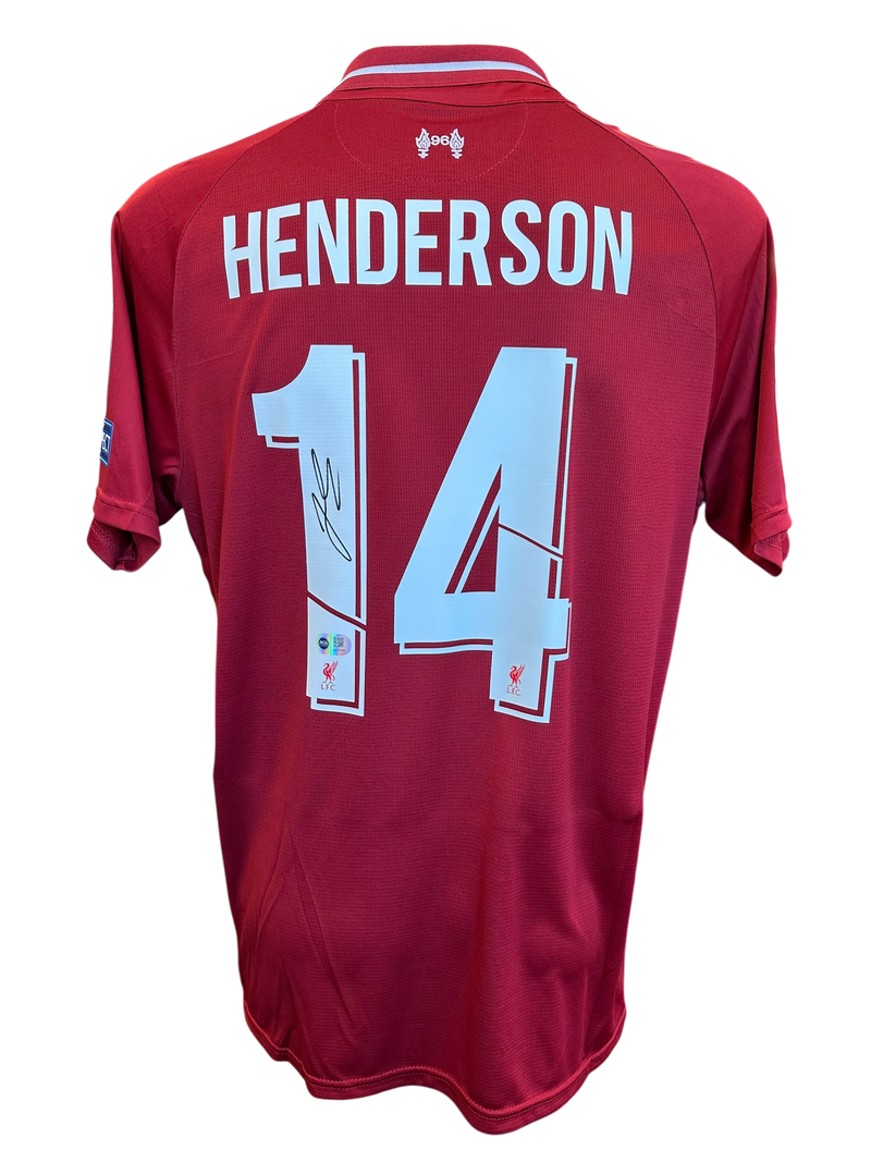 JORDAN HENDERSON SIGNED 2018/19 LIVERPOOL UCL FINAL MADRID SHIRT (ACG CERT AG17190)-1
