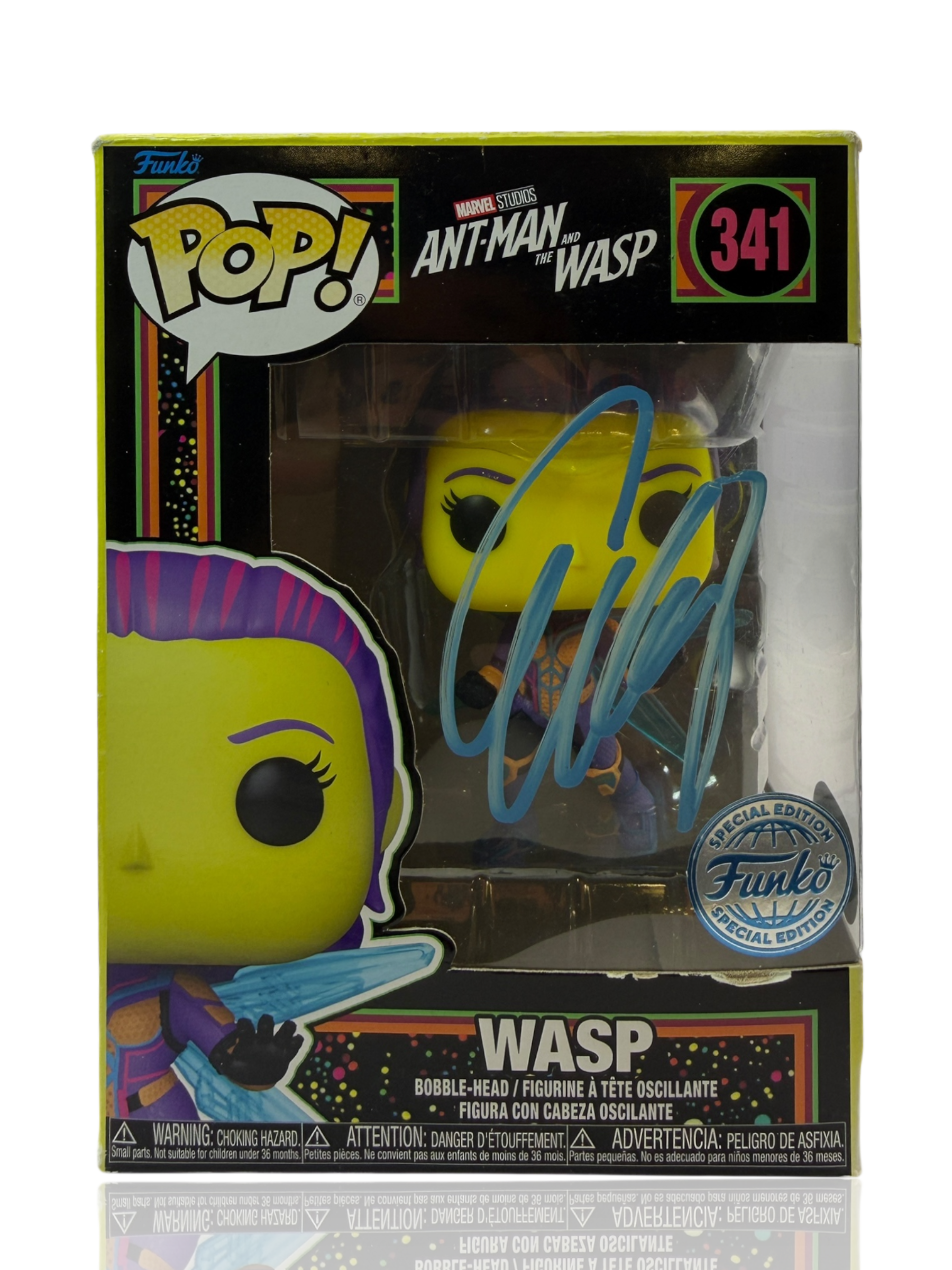 EVANGELINE LILLY SIGNED ANT MAN AND THE WASP FUNKO POP! #341 (ACG CERT AG17682)-1