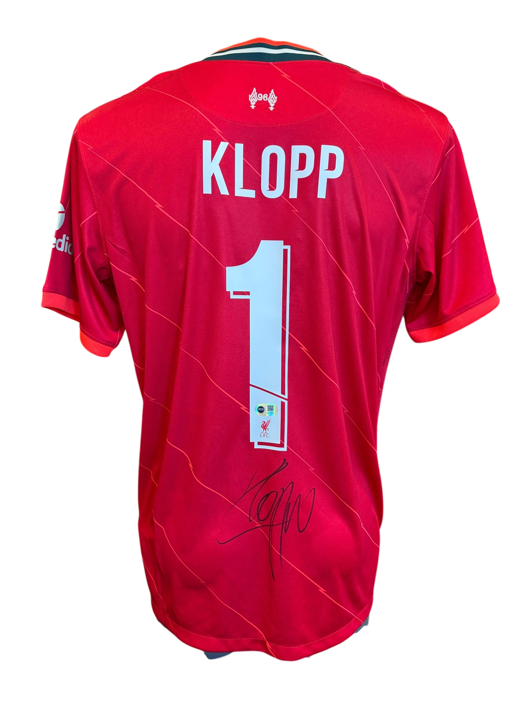 JURGEN KLOPP SIGNED 2021/22 LIVERPOOL FC HOME SHIRT (ACG CERT AG17187)
