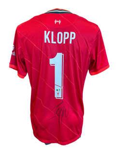 JURGEN KLOPP SIGNED 2021/22 LIVERPOOL FC HOME SHIRT (ACG CERT AG17187)-1