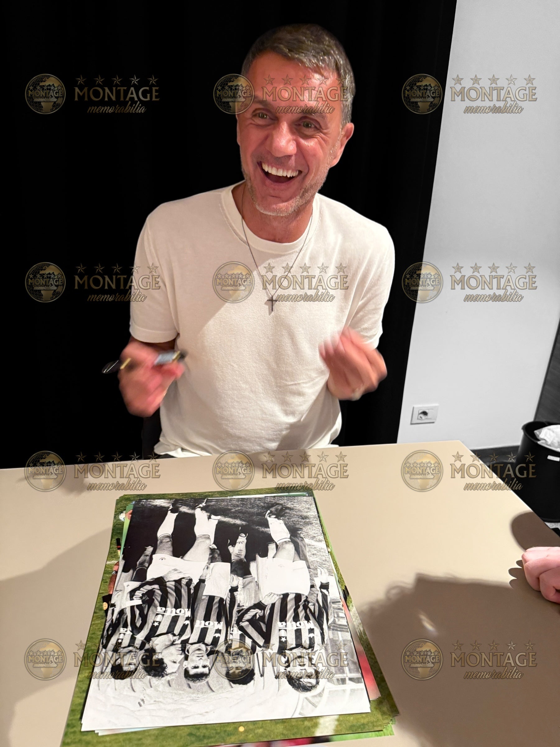 PAOLO MALDINI SIGNED AC MILAN ITALY LEGEND 14x11 PHOTO (ACG CERT AG17414)