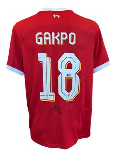 CODY GAKPO SIGNED 2023/24 LIVERPOOL FC HOME SHIRT (ACG CERT AG17184)-1