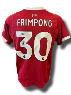 JEREMIE FRIMPONG SIGNED LIVERPOOL FC 2025/26 HOME SHIRT (ACG CERT AG16587)-1