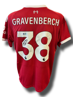 RYAN GRAVENBERCH SIGNED LIVERPOOL FC 2025/26 HOME SHIRT (ACG CERT AG16589)-1