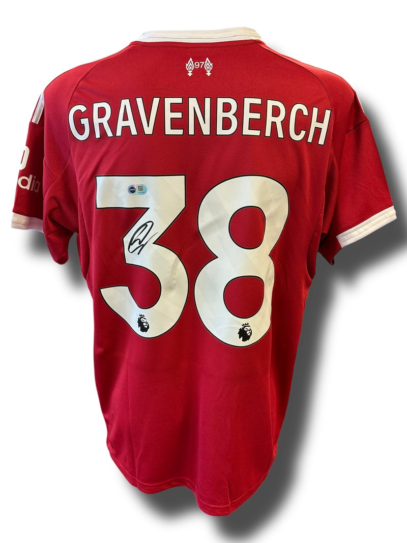 RYAN GRAVENBERCH SIGNED LIVERPOOL FC 2025/26 HOME SHIRT (ACG CERT AG16589)-1