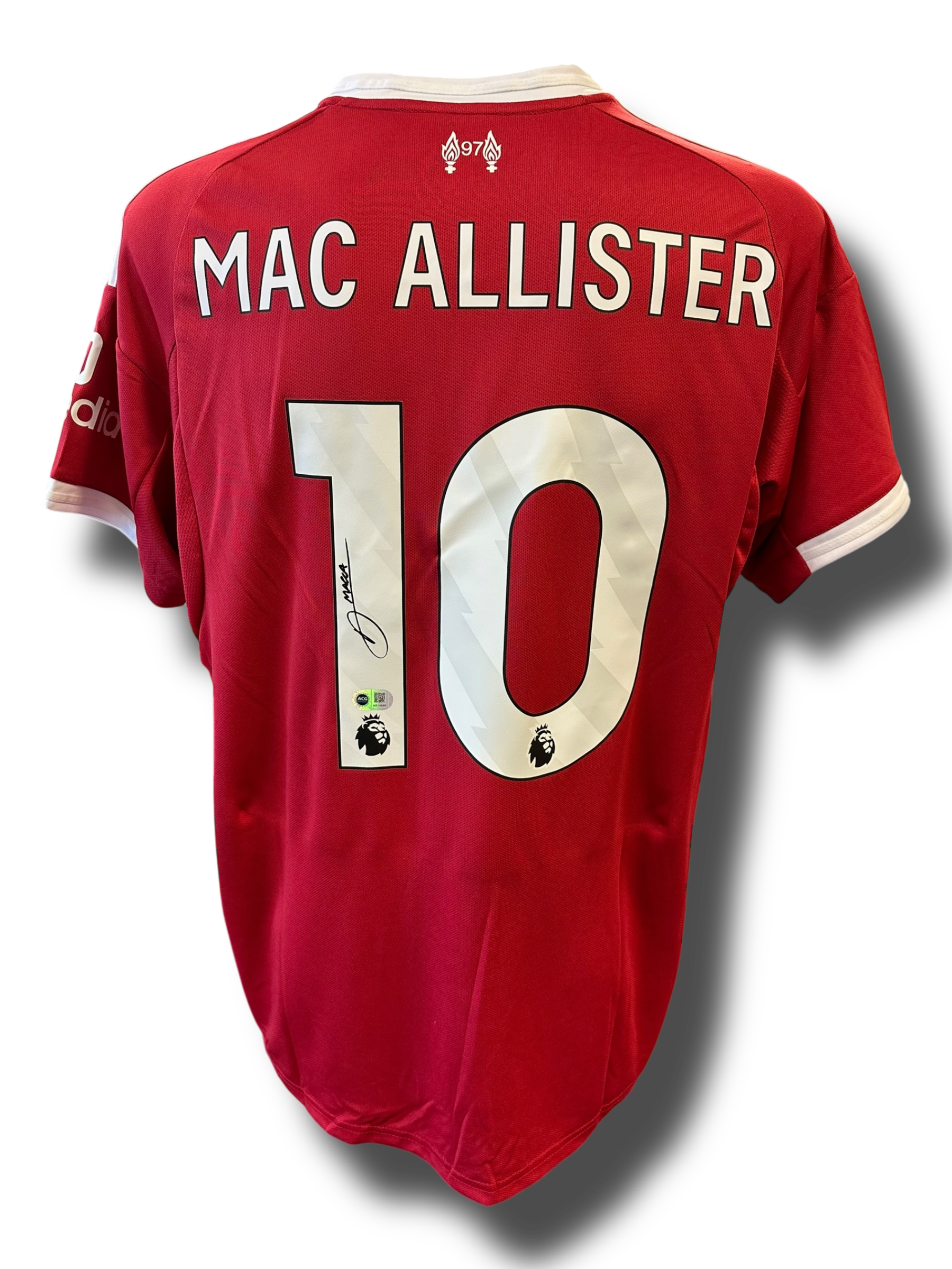 ALEXIS MAC ALLISTER SIGNED 2025/26 LIVERPOOL FC HOME SHIRT (ACG CERT AG16590)-1