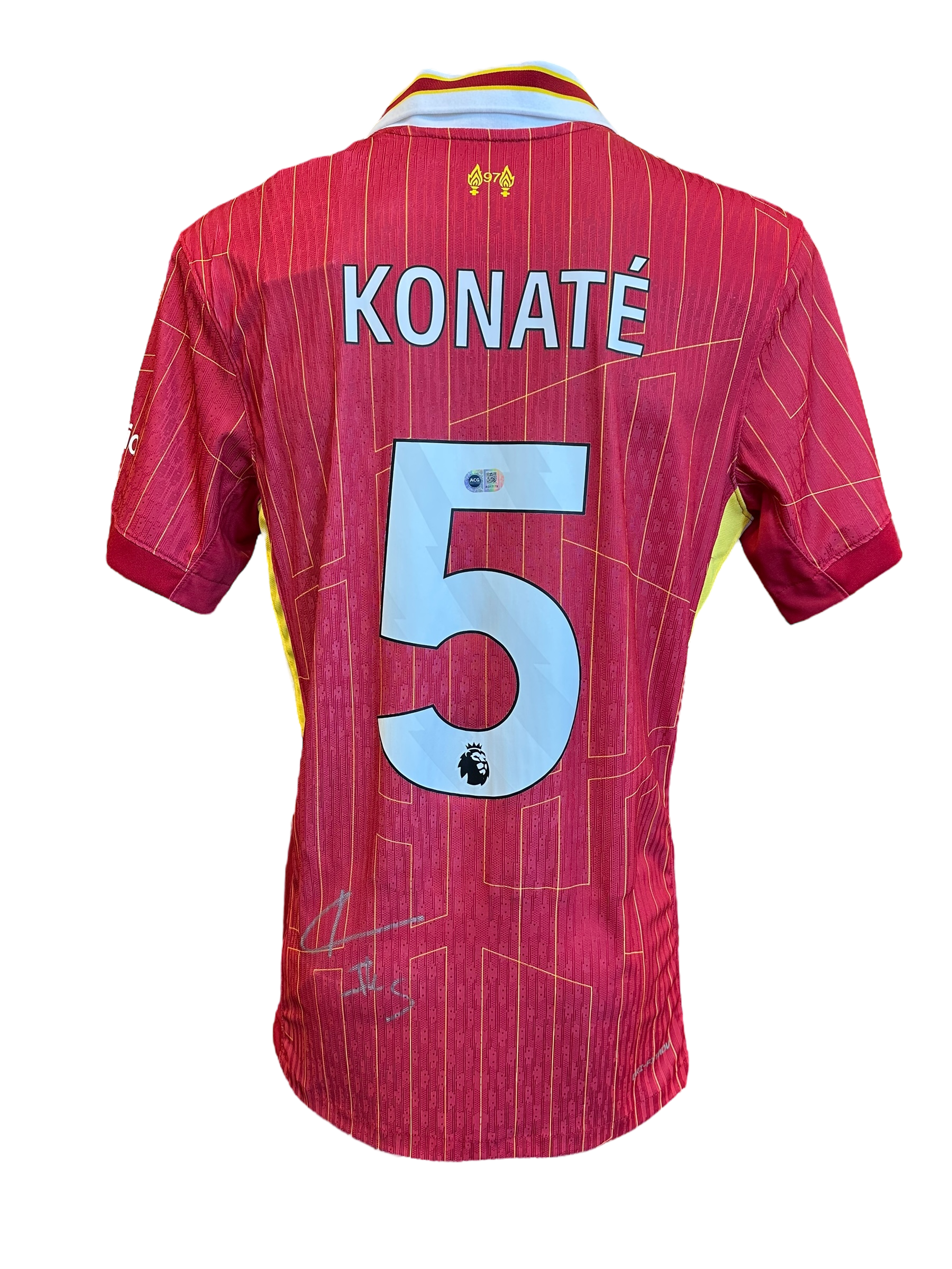 IBRAHIMA KONATE SIGNED 2024/25 LIVERPOOL FC HOME SHIRT (ACG CERT AG17179)-1