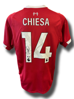 FEDERICO CHIESA SIGNED 2025/26 LIVERPOOL FC HOME SHIRT (ACG CERT AG16591)-1