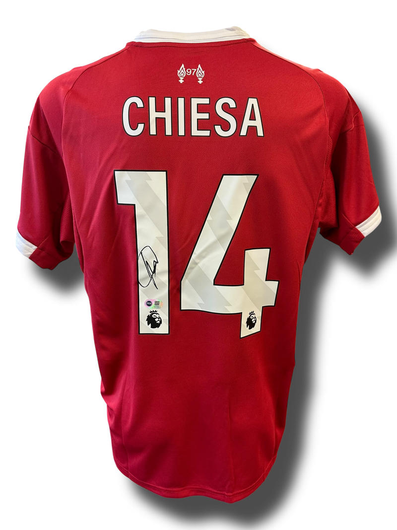 FEDERICO CHIESA SIGNED 2025/26 LIVERPOOL FC HOME SHIRT (ACG CERT AG16591)-1