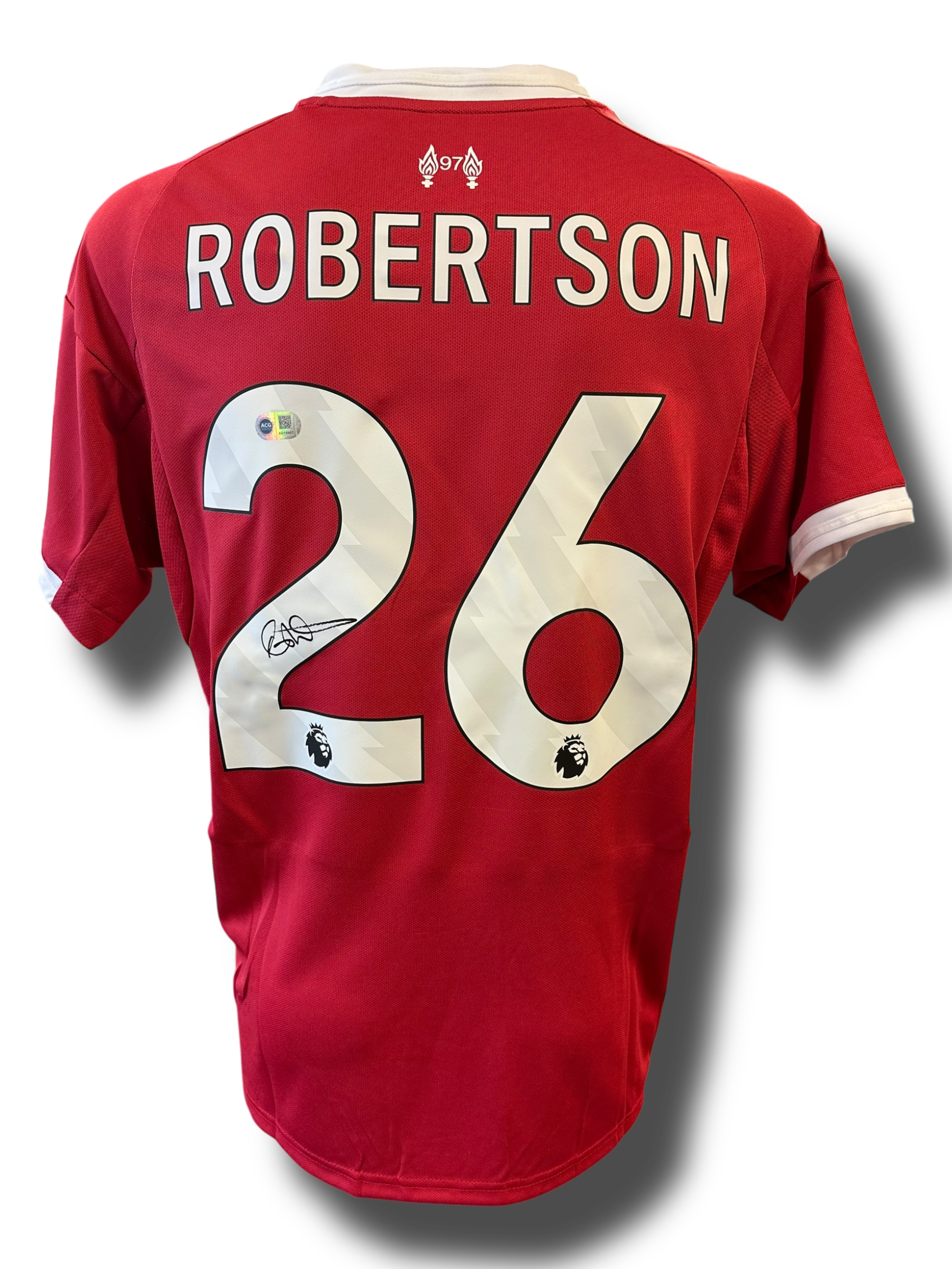 ANDY ROBERTSON SIGNED 2025/26 LIVERPOOL FC HOME SHIRT (ACG CERT AG16607)
