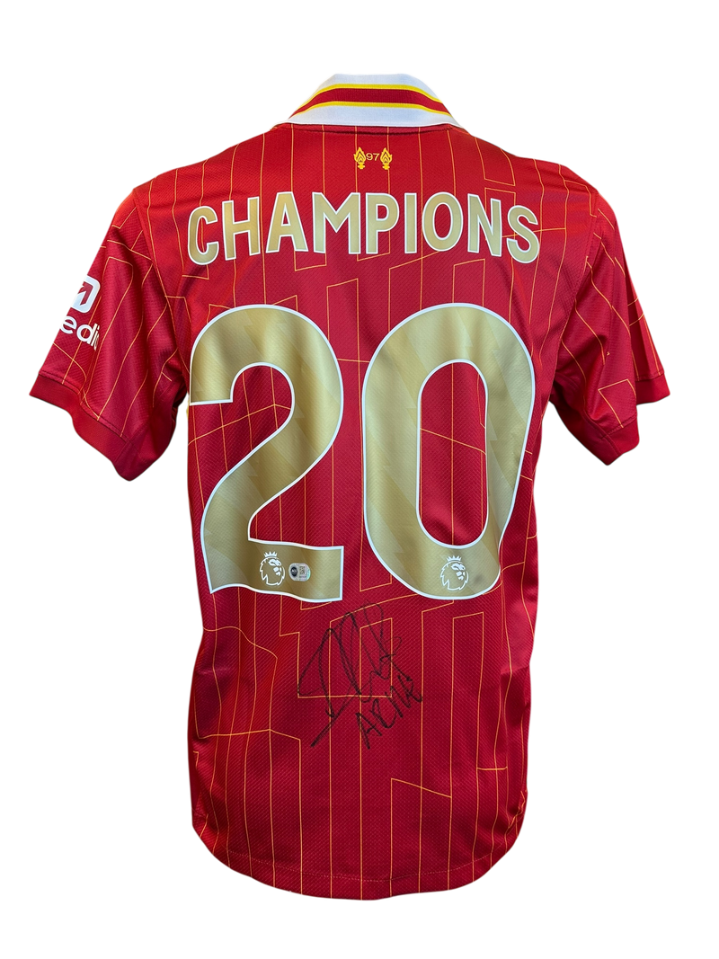 ARNE SLOT SIGNED LIVERPOOL FC 24/25 PL CHAMPIONS GOLD SHIRT (ACG CERT AG17177)-1