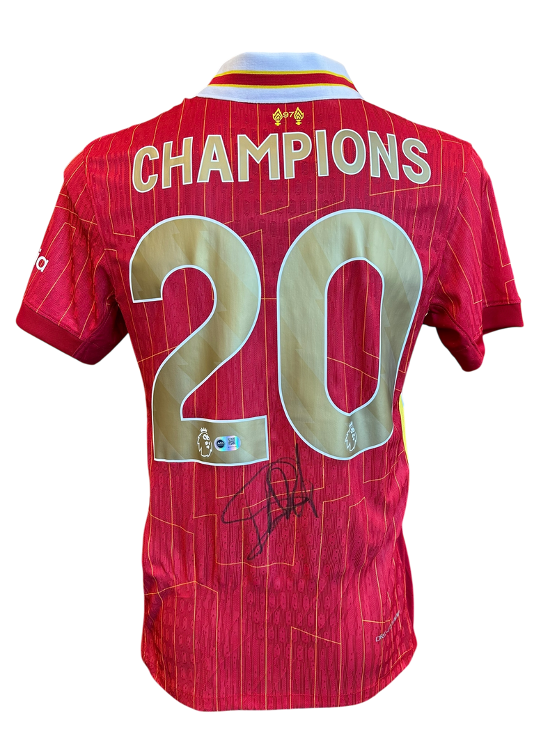 ARNE SLOT SIGNED LIVERPOOL FC 2024/25 CHAMPIONS HOME SHIRT (ACG CERT AG17176)-1