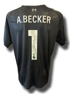 ALISSON BECKER SIGNED 2025/26 LIVERPOOL FC GOALKEEPER SHIRT (ACG CERT AG16593)-1