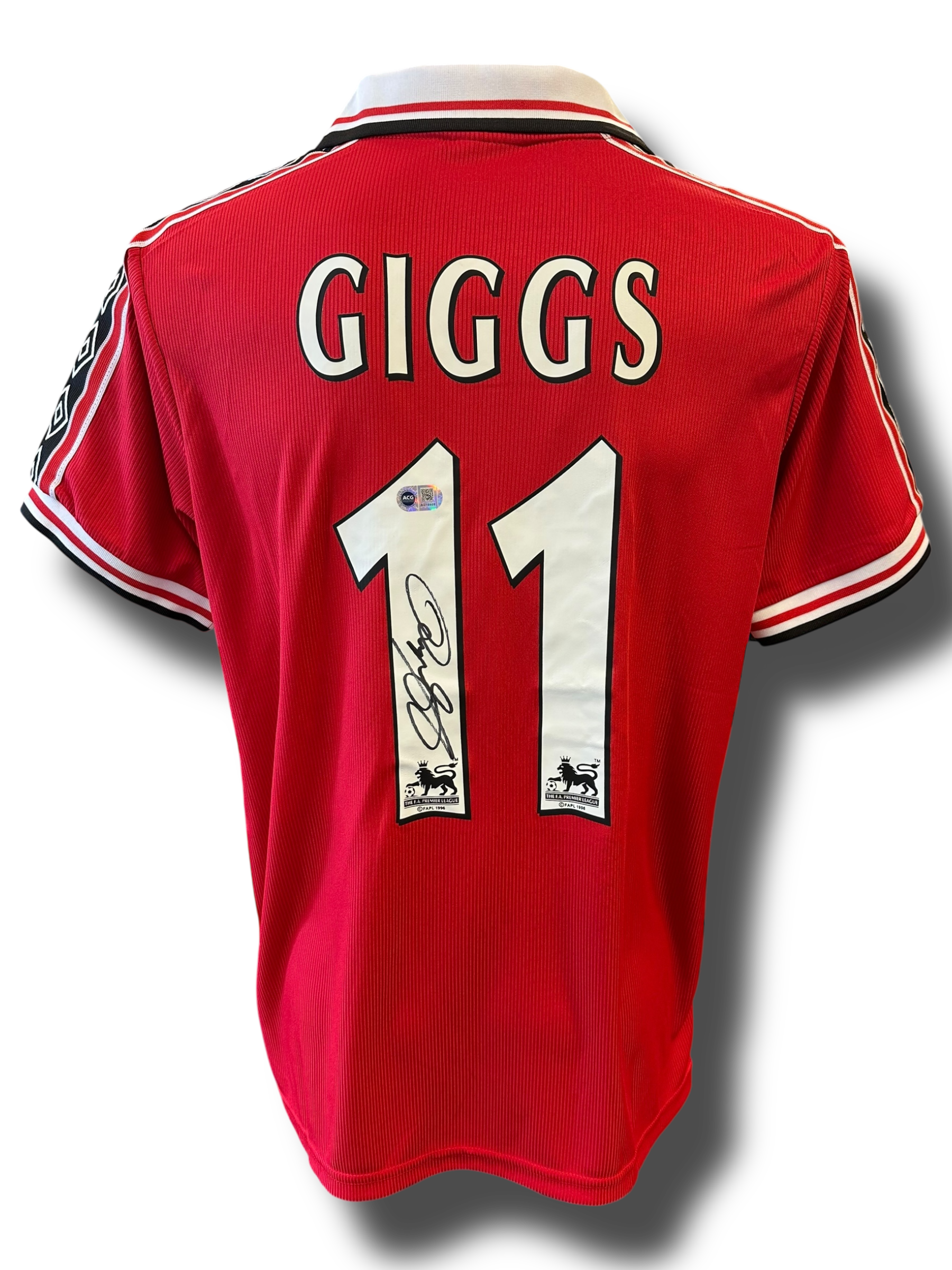 RYAN GIGGS SIGNED MANCHESTER UNITED 1998/00 HOME SHIRT (ACG CERT AG16609)
