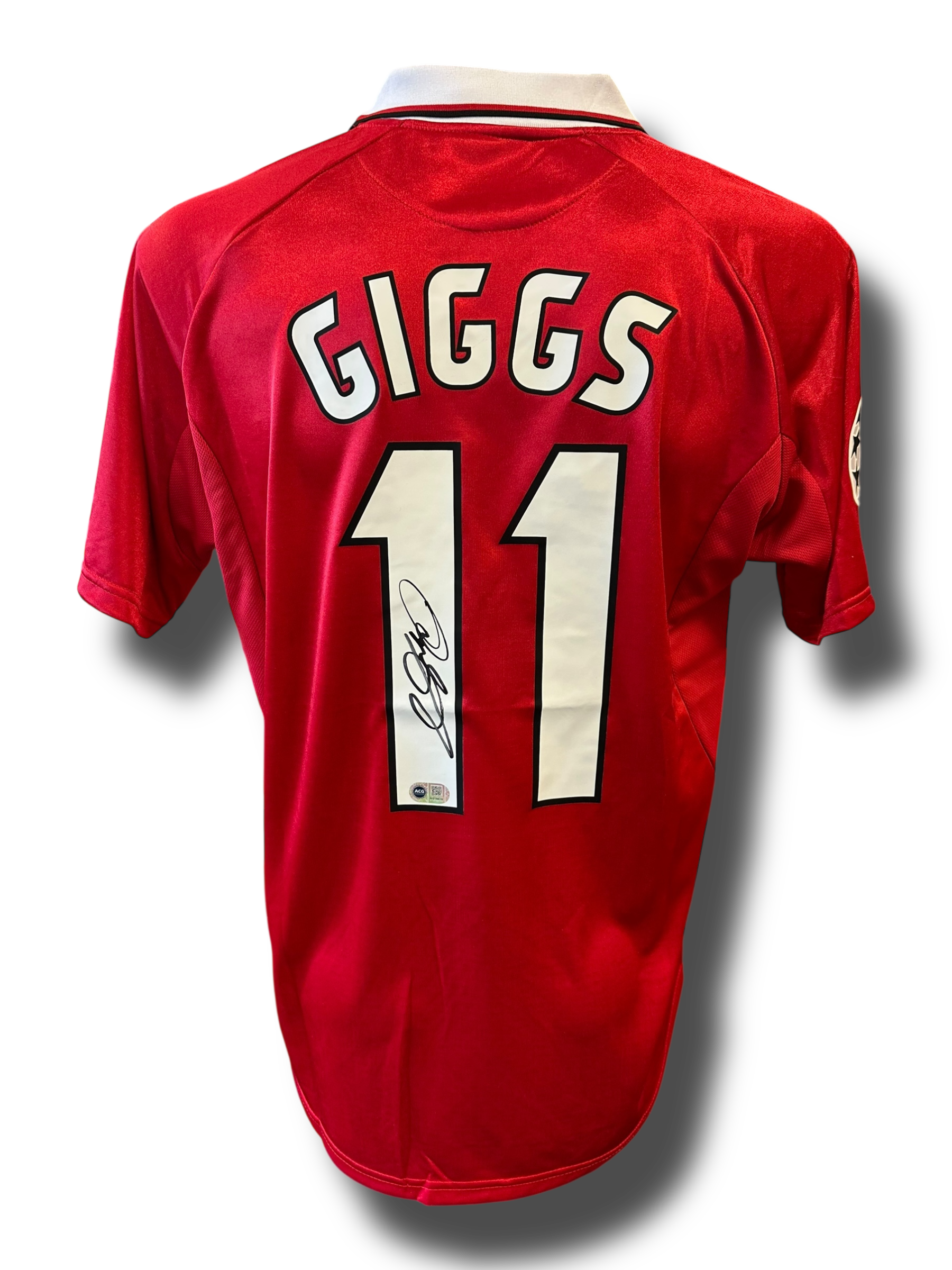 RYAN GIGGS SIGNED MANCHESTER UNITED 1999 UCL HOME SHIRT (ACG CERT AG16616)